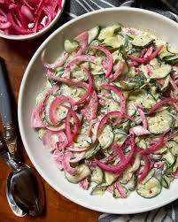 Spicy Cucumber Salad with Pickled Red Onions - Store-Bought Is Fine