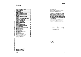 stihl usg chainsaw owners manual