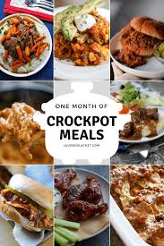 Place the roast on top of the vegetables and sprinkle it with … One Month Of Crockpot Meals Lauren S Latest