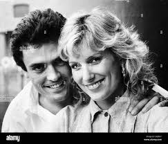 Jane Cunliffe actress and actor Steve Pinner August 1987 dbase Stock Photo 