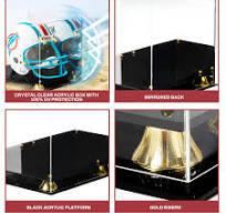 Clear Acrylic Helmet Display Case - Full Size
