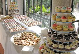 Wedding Dessert Table Mini Cakes Petit Fours Wedding Dessert Table Dessert Table Wedding Desserts