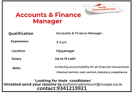 We Re Hiring Immediate Opening For Account Finace Manager Visit Https Www Nucot Co In Careers For More D Job Opening Jobs For Freshers Job Employment