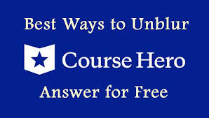 This material can provide solutions to the students and educators of that respective course.this may include answers to the questions, solutions to the assignments, notes for test preparation and also for getting any other material related to the course. How To Unblur Course Hero Answer For Free 2021 Techcrachi Com