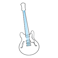 Drawing tutorials for kids and beginners. How To Draw A Guitar Really Easy Drawing Tutorial Easy Drawings Drawing Tutorial Drawing Tutorial Easy