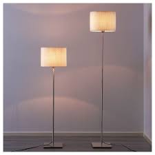 Ikea Alang Floor Lamp Nickel Plated White Staande Lampen Lampen Lampenkap