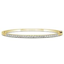 Ted baker white bobble bangle. Diamond Bangle Bracelet In Yellow Gold 1 Ctw