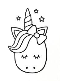 Cute pink unicorn on the rainbow, cartoon coloring book. Kawaii Coloring Sheets Unicorn Novocom Top