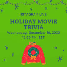 Dec 20, 2019 · the christmas movie trivia quiz. Next High School Join Us Here On Instagram Live On Wednesday At 12 00 Pm For Some Holiday Movie Trivia Think You Know Your Holiday Movies It Might Get Tricky The Student