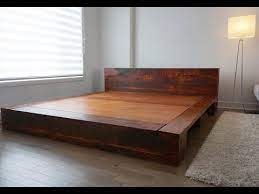 Wood, metal, and woven beds; Williams Eco Design Livos Canada Diy King Size Bed Frame Youtube