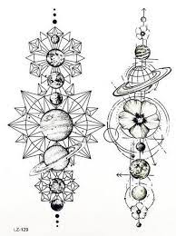 Cool Moon Phases Back Tattoo Ideas For Women Black Geometric Mandala Spine Tat Fases Lunares Unicas Ideas De Ta Planet Tattoos Geometric Tattoo Tattoo Sheets