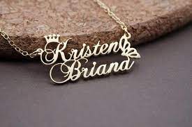 2019 Couple Name Necklaces Stainless Steel Rose Gold Etsy Name Necklace Customer Jewelry Bridesmaid Gifts Unique