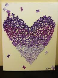 Miniature cardboard house purple bedroom for two cardboard house awesome crafts. Purple Diy Canvas Wall Art Ombre Butterfly For My Room All You Need Is A White Canvas A Butterly Hole Puncher On Diy Canvas Wall Art Crafts Diy Artwork