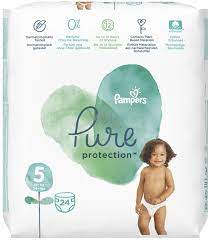 Pampers premium protection pants gr. Pampers Pure Protection Grosse 5 Ab 11 Kg Windelhoschen 24 Stuck Vmd Parfumerie Drogerie