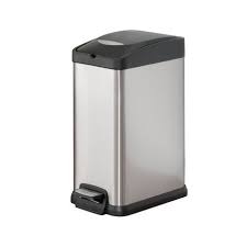 Hometrends 15 L Rectangular Pedal Trash Can 30 Trash Can Recycling Bins Rectangular