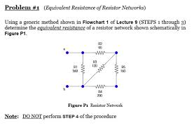 Solved Problem 1 Equivalent Resistance Of Resistor Netw