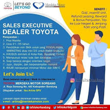 Lowongan kerja tripatra juli 2013 tripatra is a reputable company in energy sector and has been operating in indonesia for more than 35. Lowongan Kerja Toyota Merdeka Motor Soreang Bandung Februari 2021 Info Loker Bandung 2021