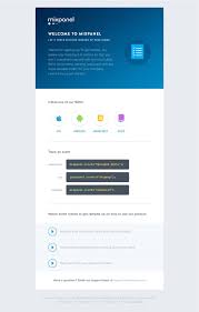 Mixpanel Welcome Email Email Design Email Template Design Email Design Inspiration