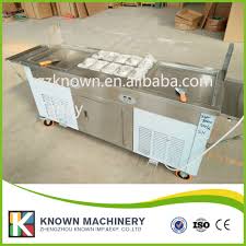 220v 110v Fry Ice Cream Machine Double Pan Yogurt Milk Ice Roll Machine Each Pan Work Seperate Fried Ice Cream Machine Home Appliances Ice Cream Freezer