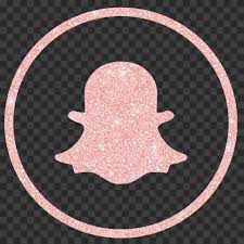 Rose Gold Glitter Round Outline Snapchat Logo Icon Png Snapchat Logo Logo Icons Snapchat Icon