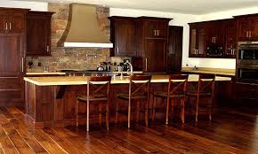 hand scraped walnut kitchen