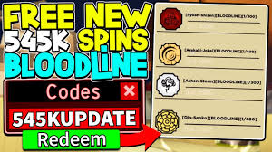 List of all roblox shindo life codes. New Free 545k Bloodline Spins Codes In Shindo Life Roblox Youtube