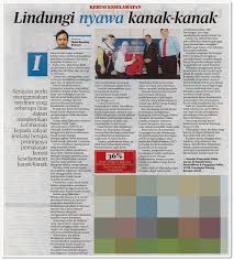 Keratan Akhbar Keselamatan Kanak Kanak