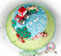 Kuchenkonigin Bauernhof Traktor Torte Motivtorte Rot Fondant Tiere Gumpaste Sugarpaste Cake Torte Birthday Kinder Kuchen Kindergeburtstag Bauernhoftorte Kuchen