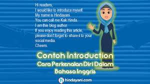 Bicaralah pada orang lain tentang apa yang akan kita lakukan termasuk resolusi tahun baru, jadi kita bisa bersikap lebih bertanggung jawab, ujar dyah. 20 Contoh Introduction Cara Perkenalan Diri Bahasa Inggris