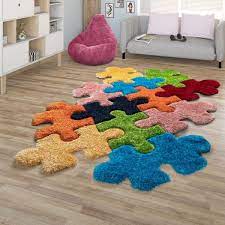 Looking for good quality teppich puzzle at the lowest prices? Hochflor Teppich Cut Out Design Puzzle Optik Teppichmax