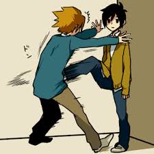 Anime Pressed Against Wall Horimiya Anime Funny Anime