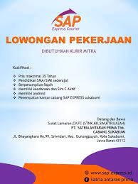 Lowongan kerja lulusan sma/smk/sederajat untuk posisi: Loker Kurir Bukalapak Bandung Sangkar Love Bird Oriq Jaya Di Lapak Iwan Birds Shop Ibs Lowongan Kerja Pt Sariguna Primatirta Tanobel Food Enrique Lyons