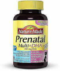 Nature Made Prenatal 200mg Vitamin And Dha Softgels 110 Count For Sale Online Ebay