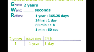 Dimensional Analysis Calculate The Number Of Seconds In 2 Years Youtube Easy d to s conversion. dimensional analysis calculate the