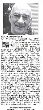 Obituary for Roderick E. EDDY