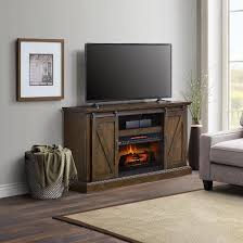 Chatham Barn Door Fireplace Tv Stand Console Bjs Wholesale Club
