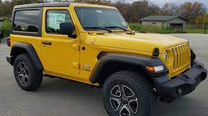 This 2012 jeep wrangler comes in the dozer color. Brand New 2020 Jeep Wrangler 2 Door Sport S Hellayella Yellow Review Walk Around New Easter Egg Find Youtube