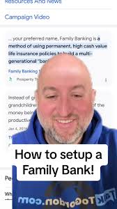 How to setup a Family Bank Strategy! #greenscreen . #familybank #famil...