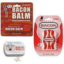 Bacon Oral Care Kit (3pc Gift Set) - Bacon Lip Balm, Breath Mints & Dental  Floss
