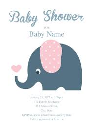 Fotojet's baby shower invitation maker has plenty of templates to help you create your own invitations easily. Cute Elephant Baby Shower Invitation Template Elephant Baby Shower Invitations Online Baby Shower Invites Baby Shower Invites For Girl