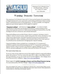 Pin By Zsanel Zee On Truthz Psychological Warfare Informative American Civil Liberties Union