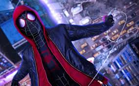 Funny, while i was watching this movie i thought to myself, man, just about every other scene could probably after the bluray or 4k streams come out, unless there was a promotional wallpaper released. Into The Spider Verse Wallpaper Airwallpaper Com