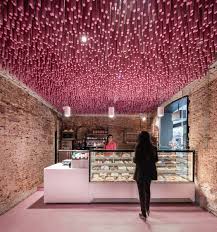 The above example clearly shows how important it is to. 12 000 Pink Painted Wooden Sticks By Ideo Arquitectura Cafe Interiors