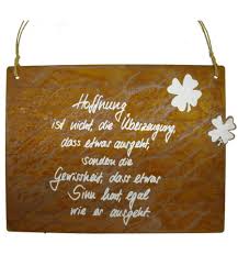 Https Shop Metallmichl Com De Rostige Spruchtafeln 3523 Tafel Hoffnung 4260362784161 Html Metallmichl Tafel Spruche