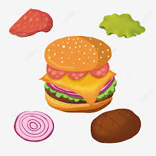 Rempah ayam madu duan dah. Gambar Hamburger Dan Bahan Makanan Segera Amerika Yang Dilukis Dengan Tangan Makanan Segera Hamburger Bawang Besar Png Dan Psd Untuk Muat Turun Percuma