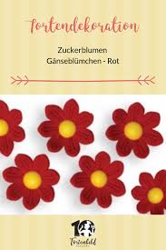 Zuckerblumen Ganseblumchen Rot Zuckerblumen Torten Bilder Ganseblumchen