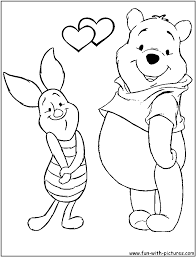 Select from 35418 printable coloring pages of cartoons, animals, nature, bible and many more. Valentine Pooh Piglet Coloring Page