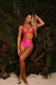 Biquini Cos Alto Com Transparencia Pink Eletrick