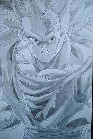Follow along with our easy step by step drawing lessons. Goku Ssj3 Drawing By Arjuna Enait