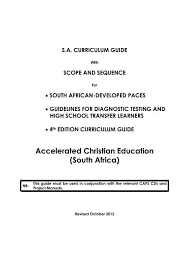 The heading this includes the address, line by line, with the last line being the date. Accelerated Christian Education South Africa Ace Ministries